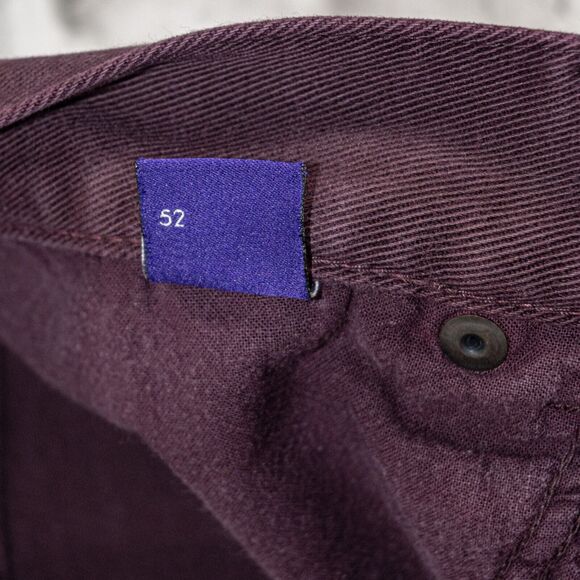 David Mayer Naman Men's slim Denim Jeans in Burgundy Size 52 36w - Picture 11 of 12